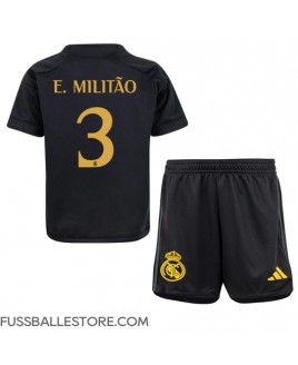 Günstige Real Madrid Eder Militao #3 3rd trikot Kinder 2023-24 Kurzarm (+ Kurze Hosen)